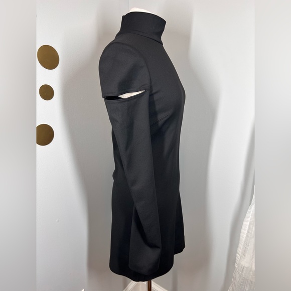 EUC Helmut Lang Turtle Neck Cutout Mini Dress - Picture 8 of 12